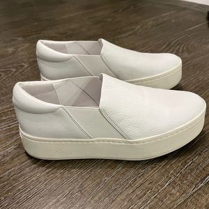 Vince Warren Leather Platform Sneakers